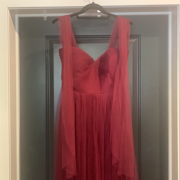 Jenny Yoo Burgundy Bridesmaids Dress - Picture 5 of 9